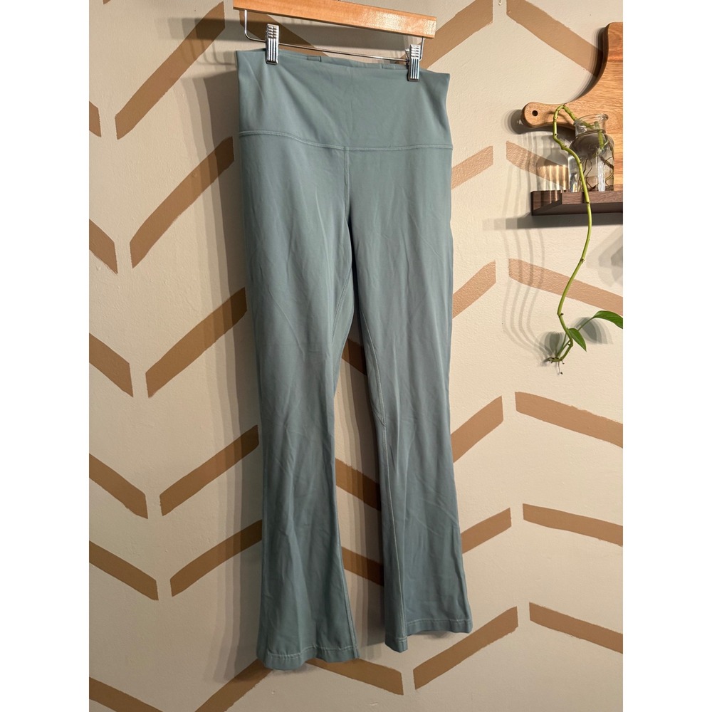 Lululemon Groove Super High-Rise Flared Pant Womens 8 Blue Bootcut Yoga Nulu